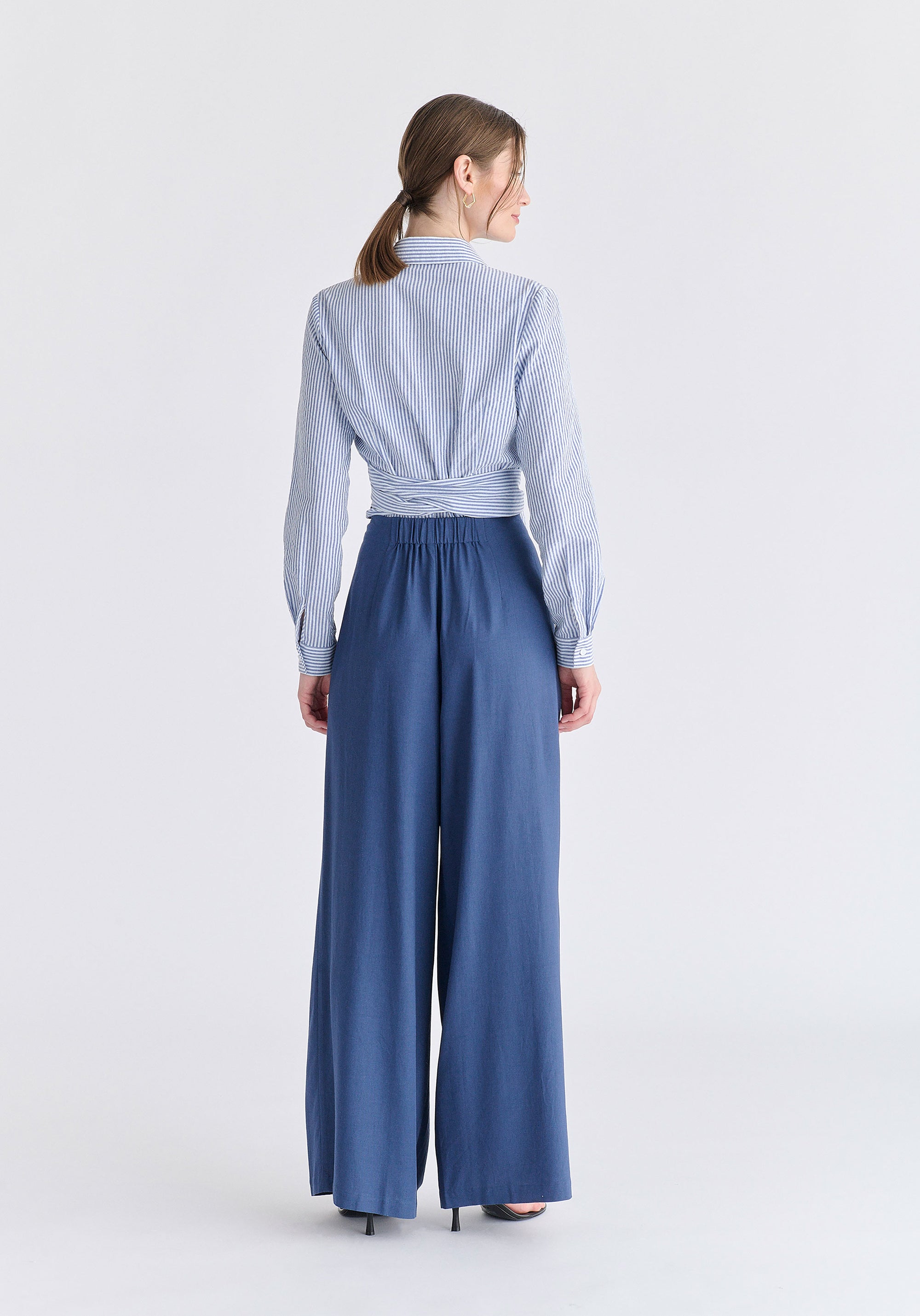 Side Tie Wrap Blouse