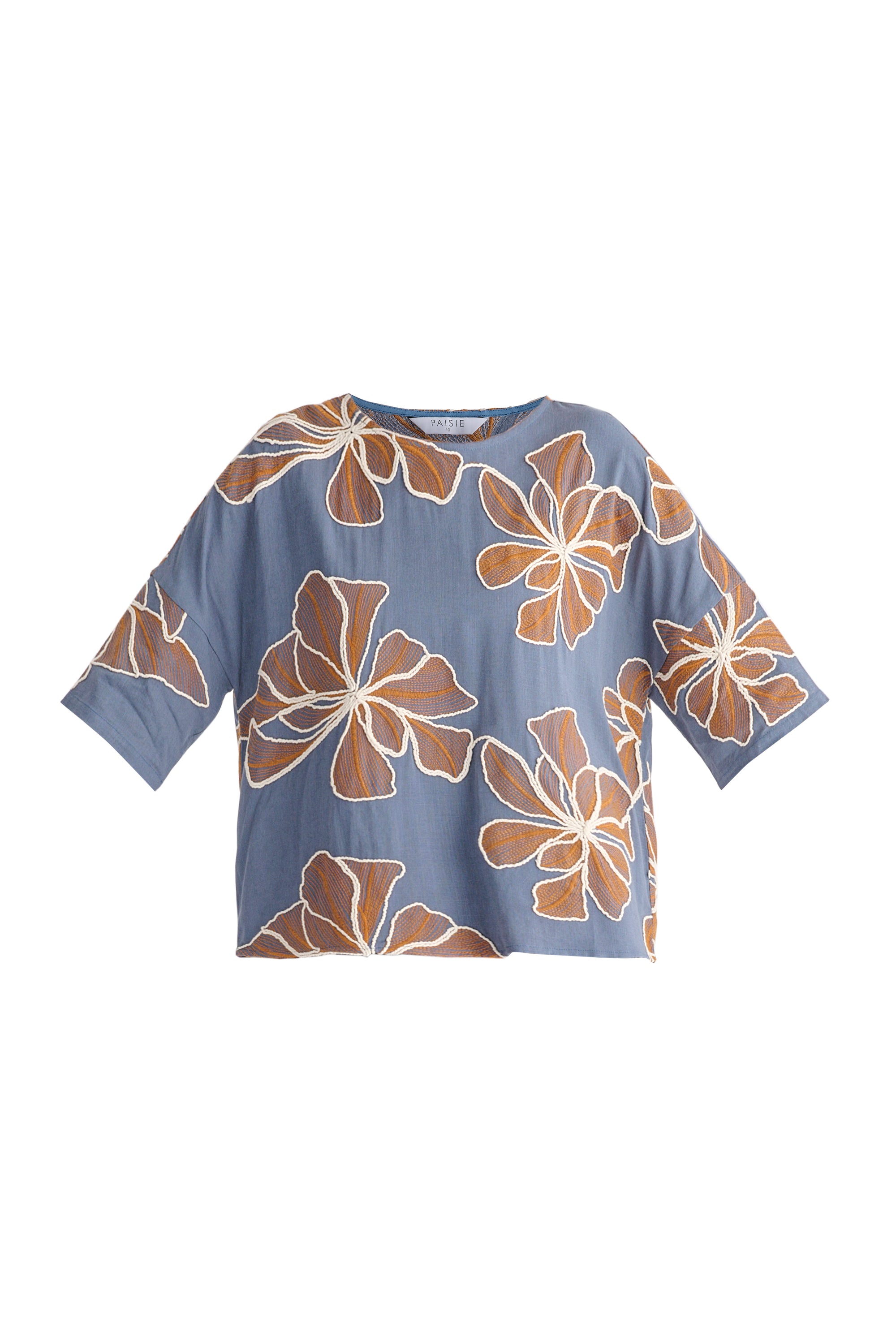 Floral Embroidered Relax Fit Top