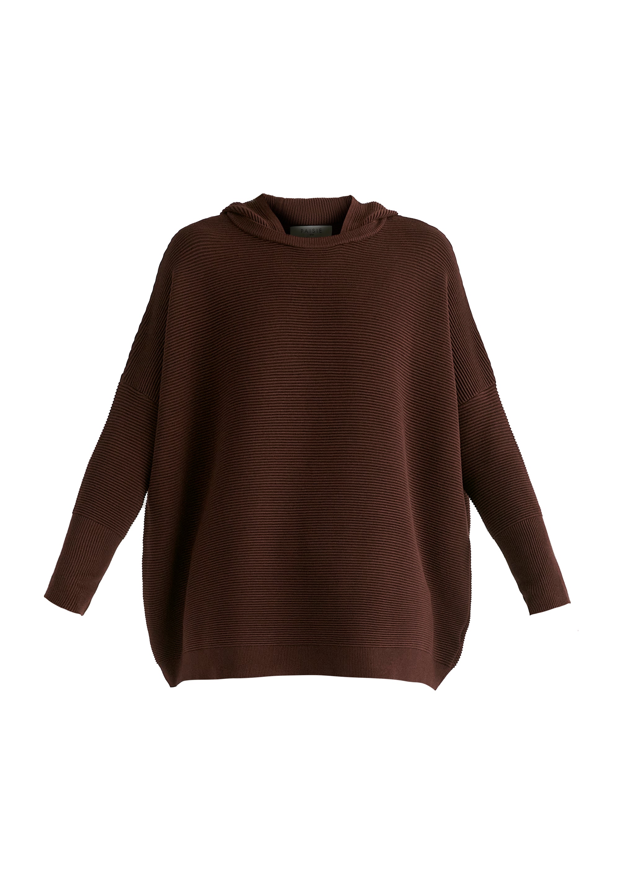 Hooded Ribbed Jumper
