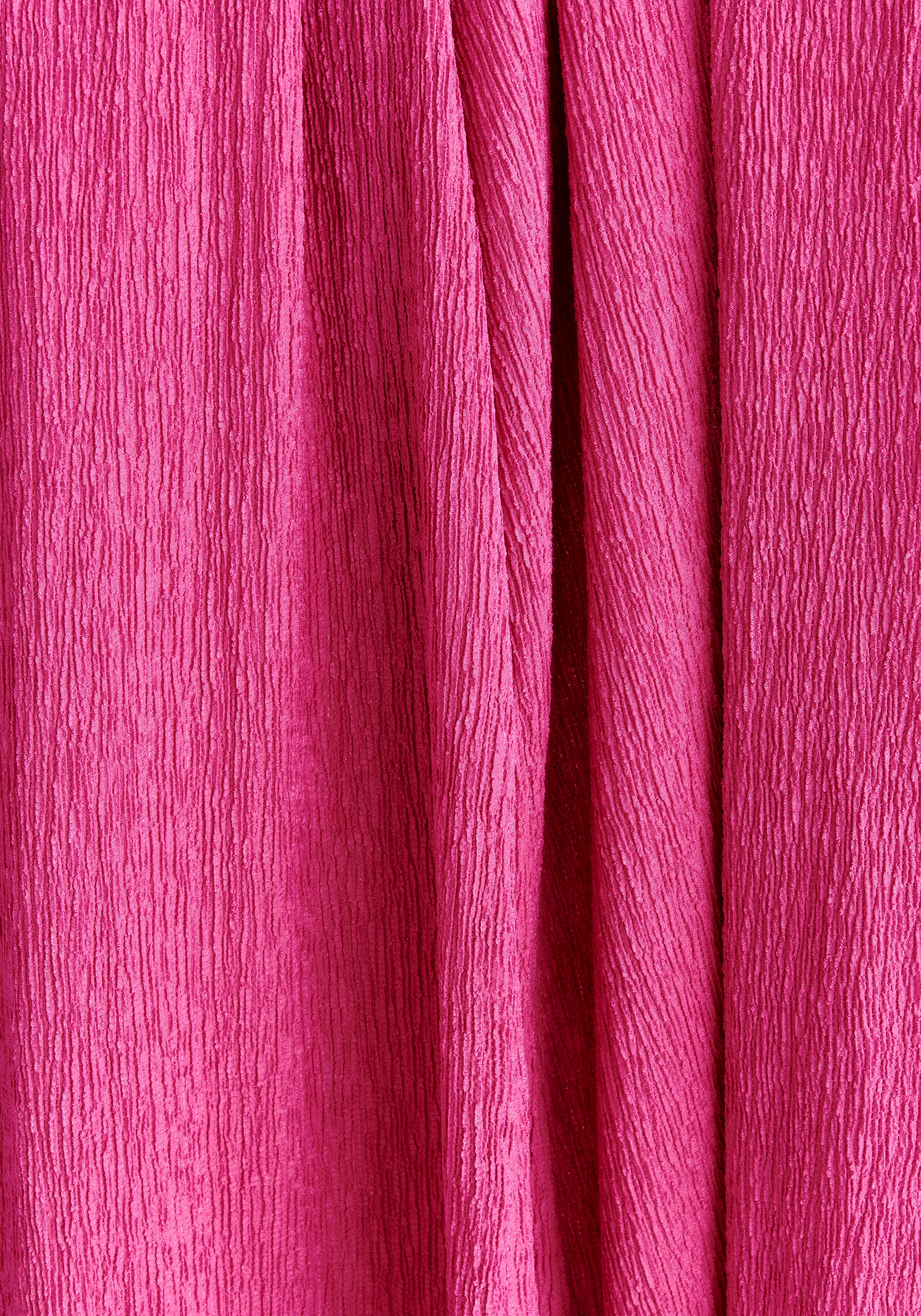 Textured Back-Tie Jumpsuit in Pink Close Up