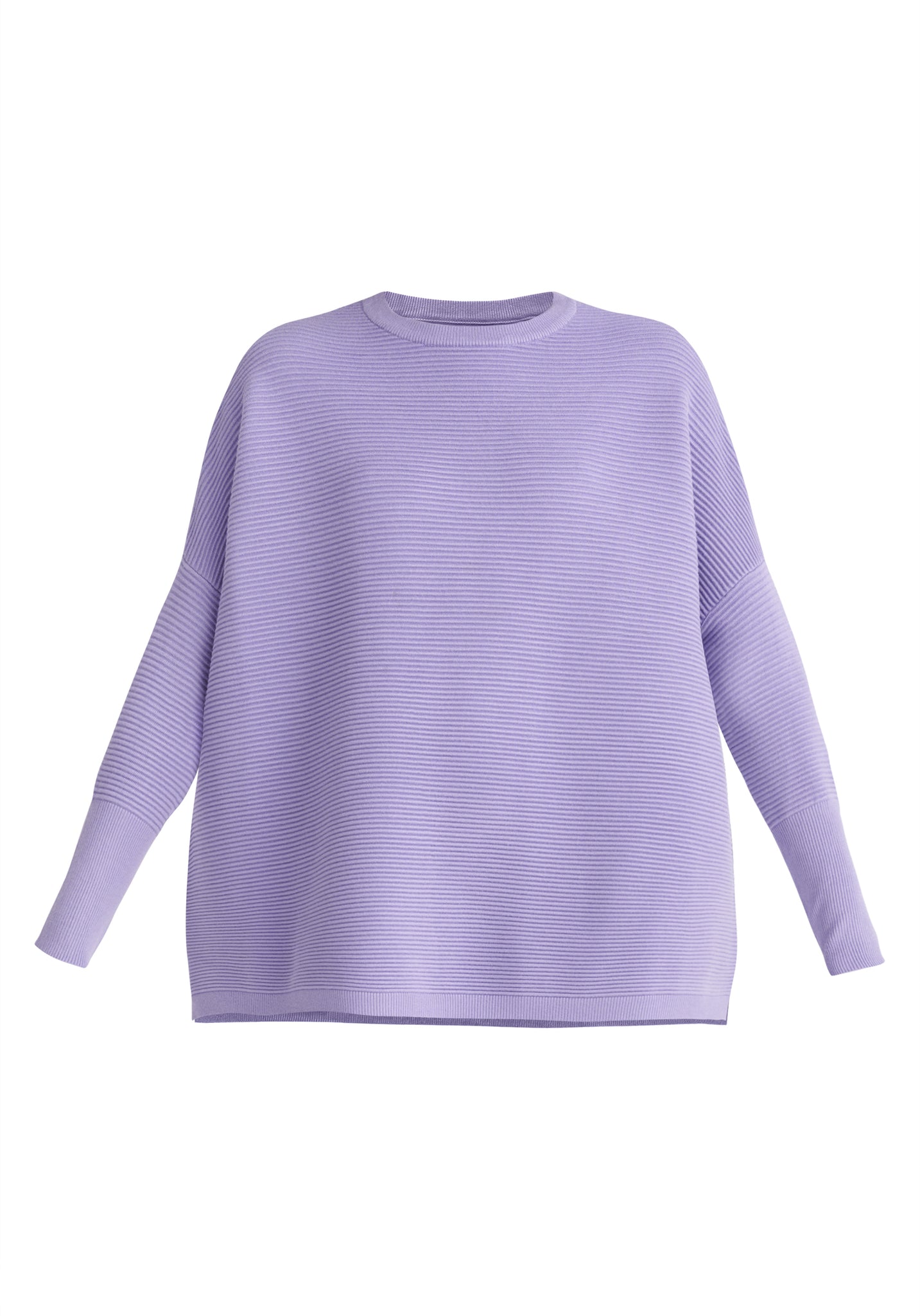 Paisie Oversized Ribbed Knit Jumper in Lilac | Knitwear | Paisie