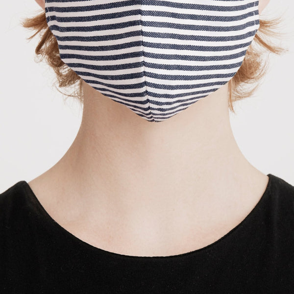 Paisie adjustable face mask in navy