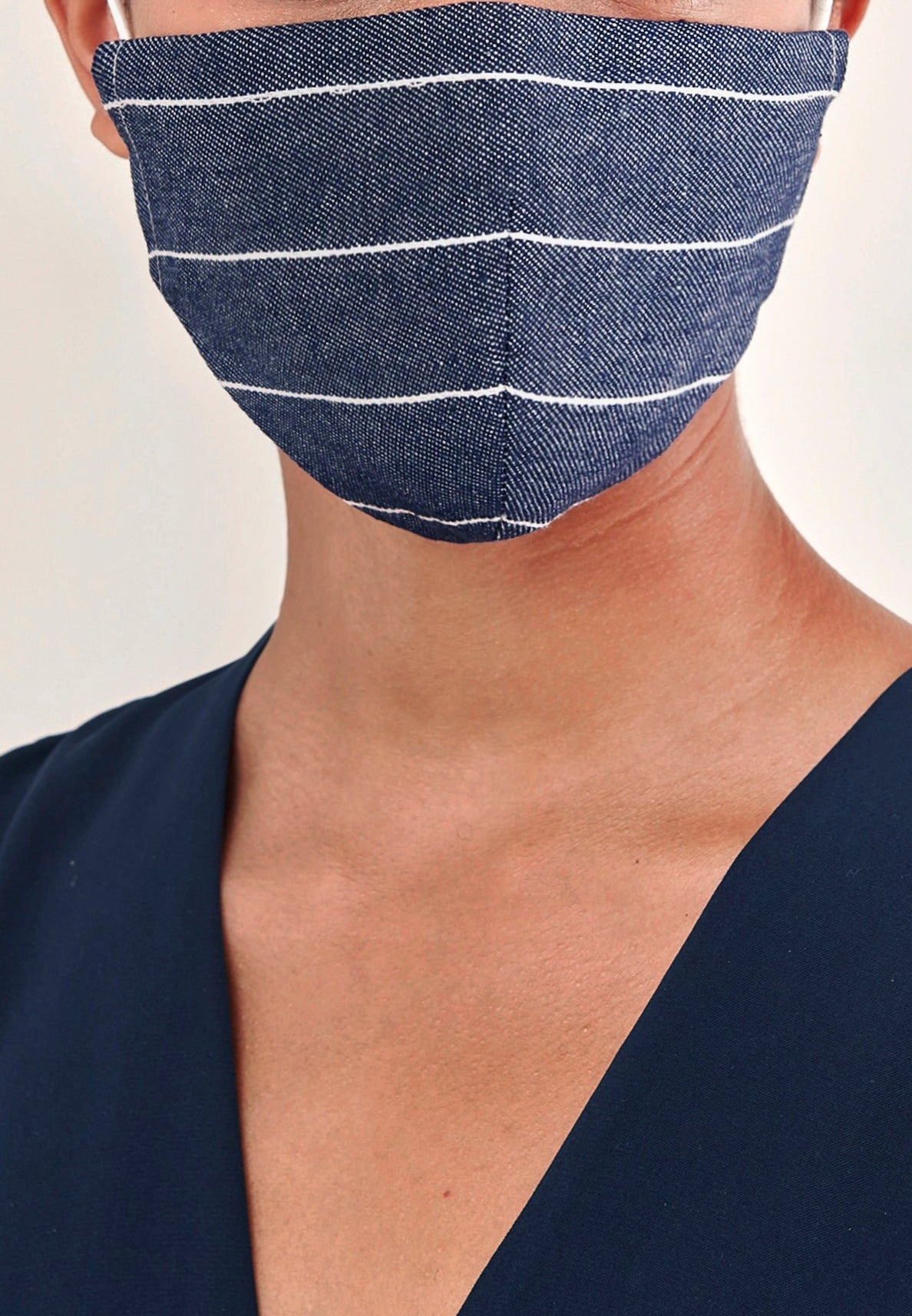 Adjustable Face Mask Dark Denim