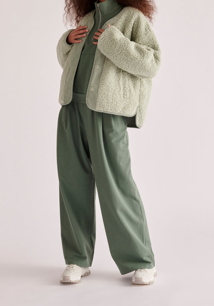Mint green deals fleece jacket