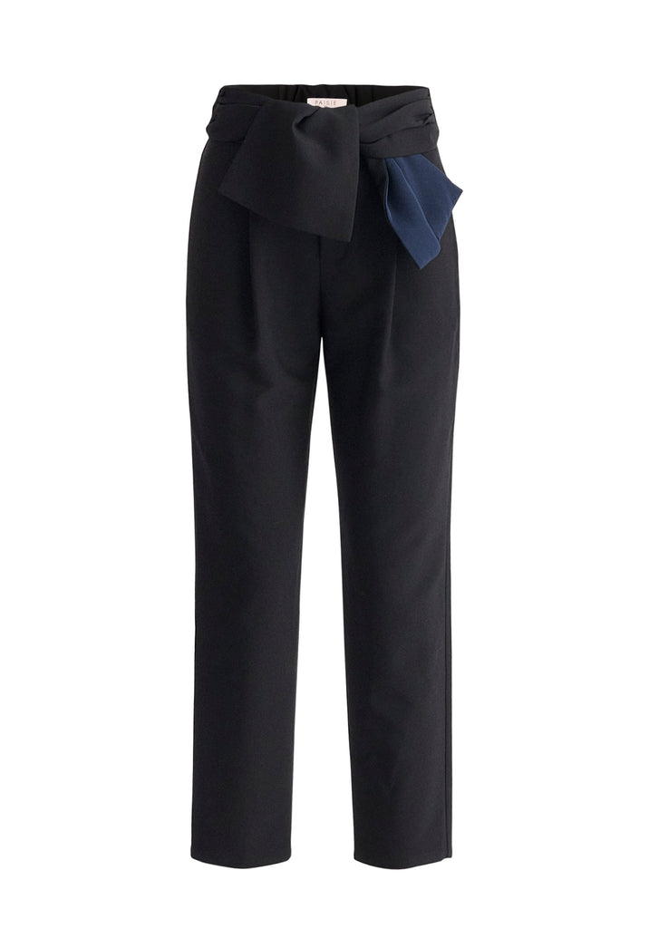 Black peg discount leg trousers