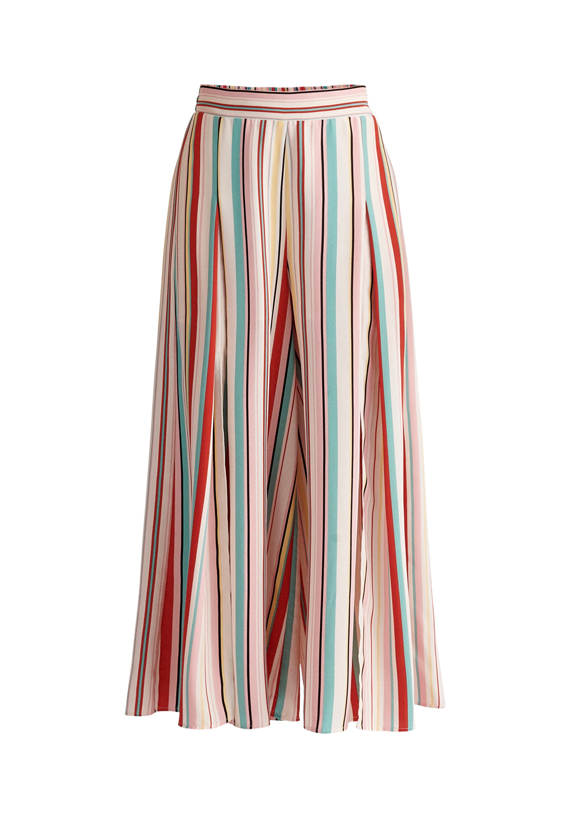 Paisie Front Split Striped Trousers Cut out