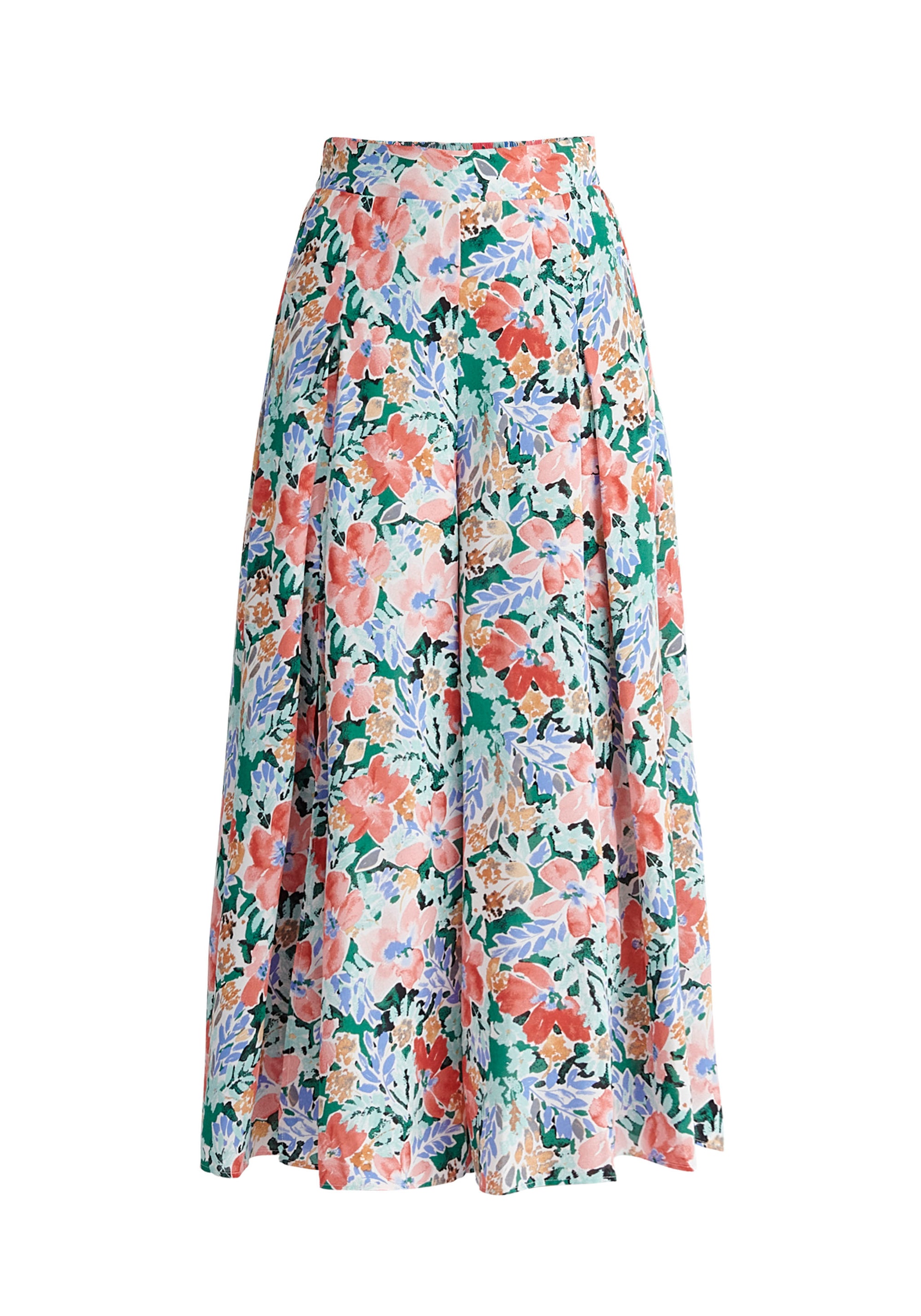Paisie Front Split Floral Trousers Cut Out